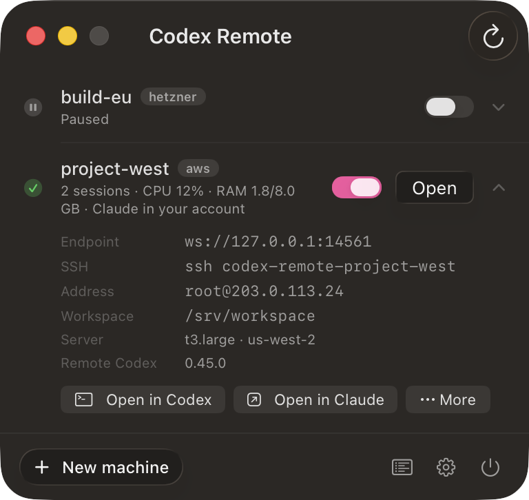 Codex Remote screenshot 3